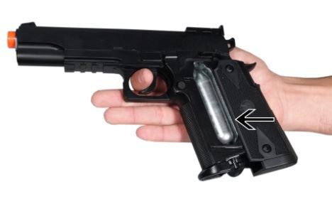 12g CO2 Capsule gaz silenn pou Airsoft Bb zam
